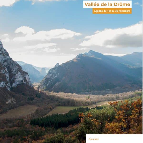 Couverture agenda Vallée de la Drôme novembre 2024