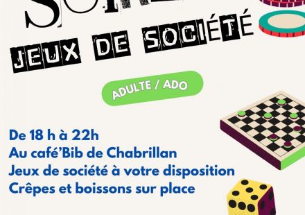 Soirée jeux de société